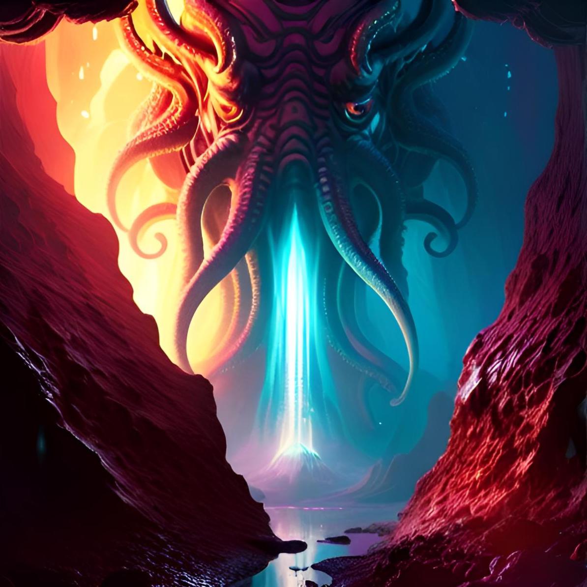 Bex Severus - Cthulhu Art - Digital Art Original 2023