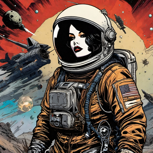 Bex Severus - Sci-Fi Pin-Up - Digital Art Original 2023