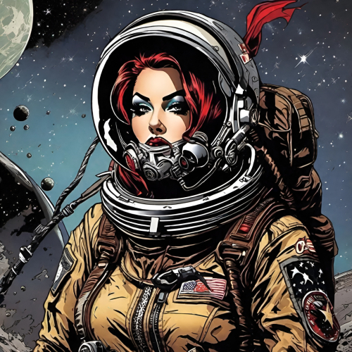 Bex Severus - Sci-Fi Pin-Up - Digital Art Original 2023