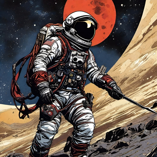 Bex Severus - Sci-Fi Pin-Up - Digital Art Original 2023