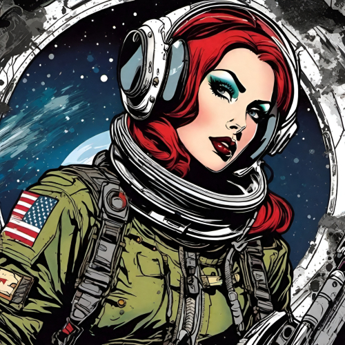 Bex Severus - Sci-Fi Pin-Up - Digital Art Original 2023