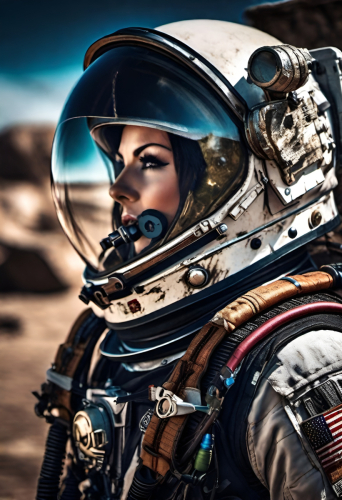 Bex Severus - Sci-Fi Pin-Up - Digital Art Original 2023