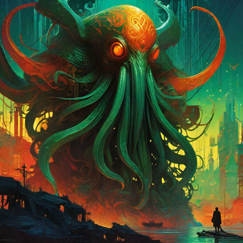 Bex Severus - Cthulhu Fantasy Art - Digital Art Original 2023
