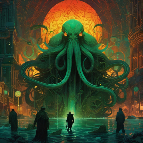 Bex Severus - Cthulhu Fantasy Art - Digital Art Original 2023