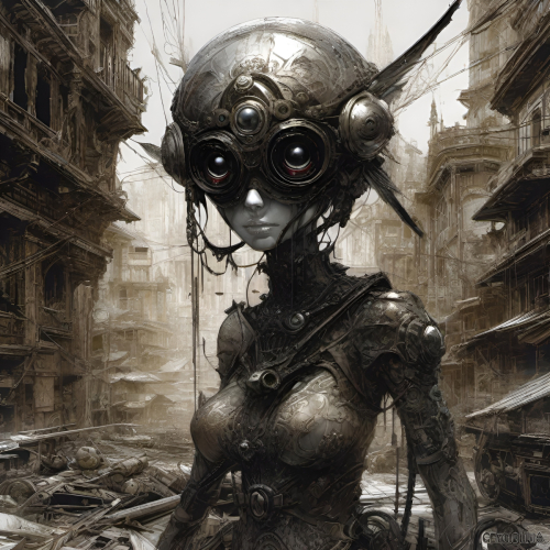 Bex Severus - Sci-Fi Pin-Up - Digital Art Original 2023