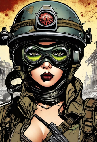 Bex Severus - Sci-Fi Pin-Up - Digital Art Original 2023