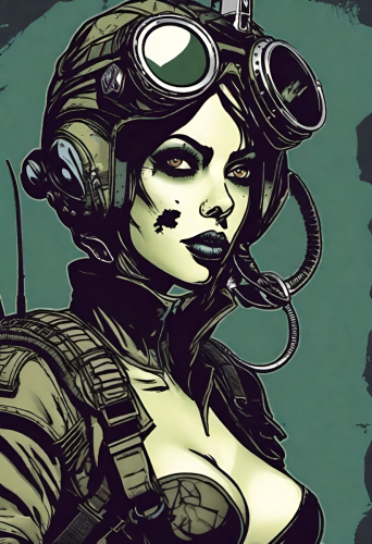 Bex Severus - Sci-Fi Pin-Up - Digital Art Original 2023