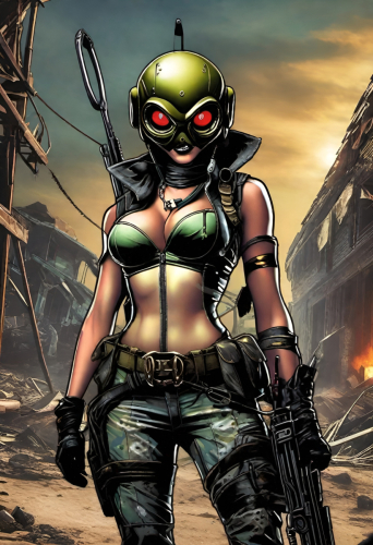 Bex Severus - Sci-Fi Pin-Up - Digital Art Original 2023