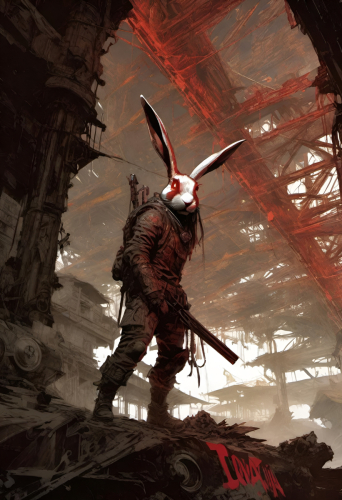 Bex Severus - Wazkawi Wabbitz - Digital Art Original 2023