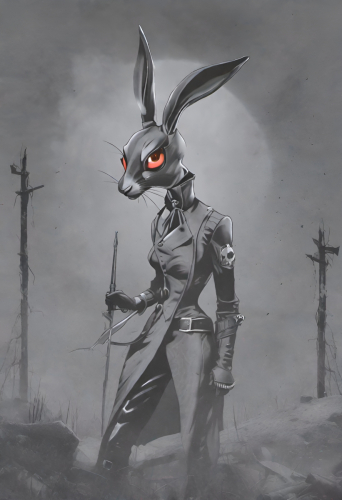 Bex Severus - Wazkawi Wabbitz - Digital Art Original 2023