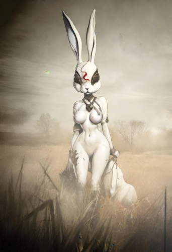 Bex Severus - Wazkawi Wabbitz - Digital Art Original 2023