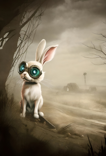 Bex Severus - Wazkawi Wabbitz - Digital Art Original 2023