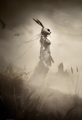 Bex Severus - Wazkawi Wabbitz - Digital Art Original 2023