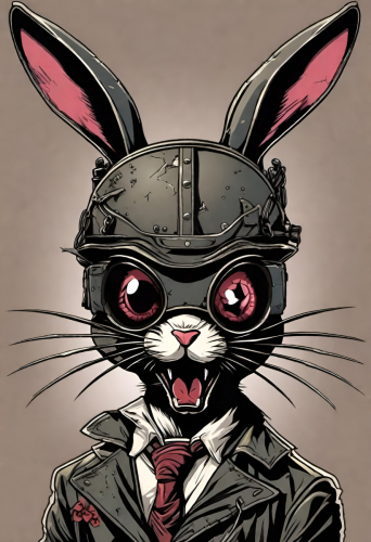 Bex Severus - Wazkawi Wabbitz - Digital Art Original 2023