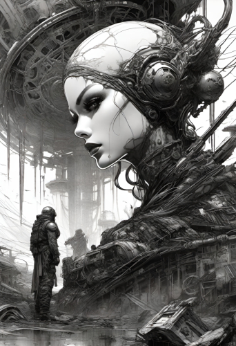 Bex Severus - Fantasy Sci-Fi Pin-Up - Digital Art Original 2023