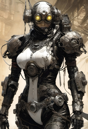 Bex Severus - Fantasy Sci-Fi Pin-Up - Digital Art Original 2023