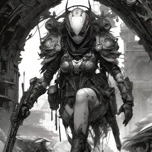 Bex Severus - Fantasy Sci-Fi Pin-Up - Digital Art Original 2023