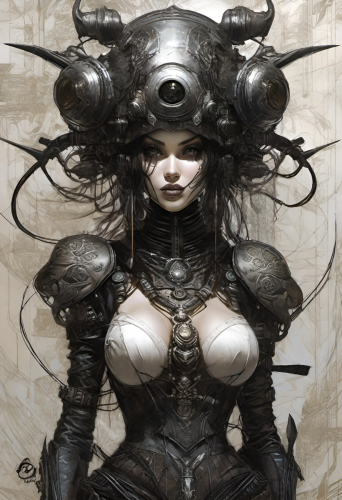 Bex Severus - Fantasy Sci-Fi Pin-Up - Digital Art Original 2023