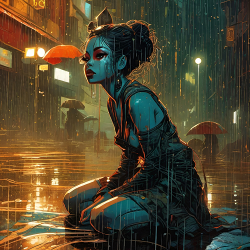 Bex Severus - Acid Rain Collection - Digital Art Original 2023