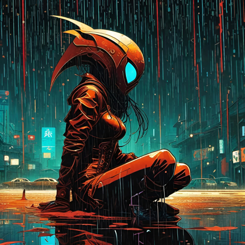 Bex Severus - Acid Rain Collection - Digital Art Original 2023