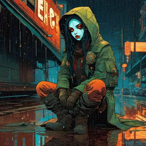 Bex Severus - Acid Rain Collection - Digital Art Original 2023